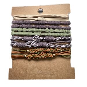 Elegant Multicolor Braided Bracelet Set